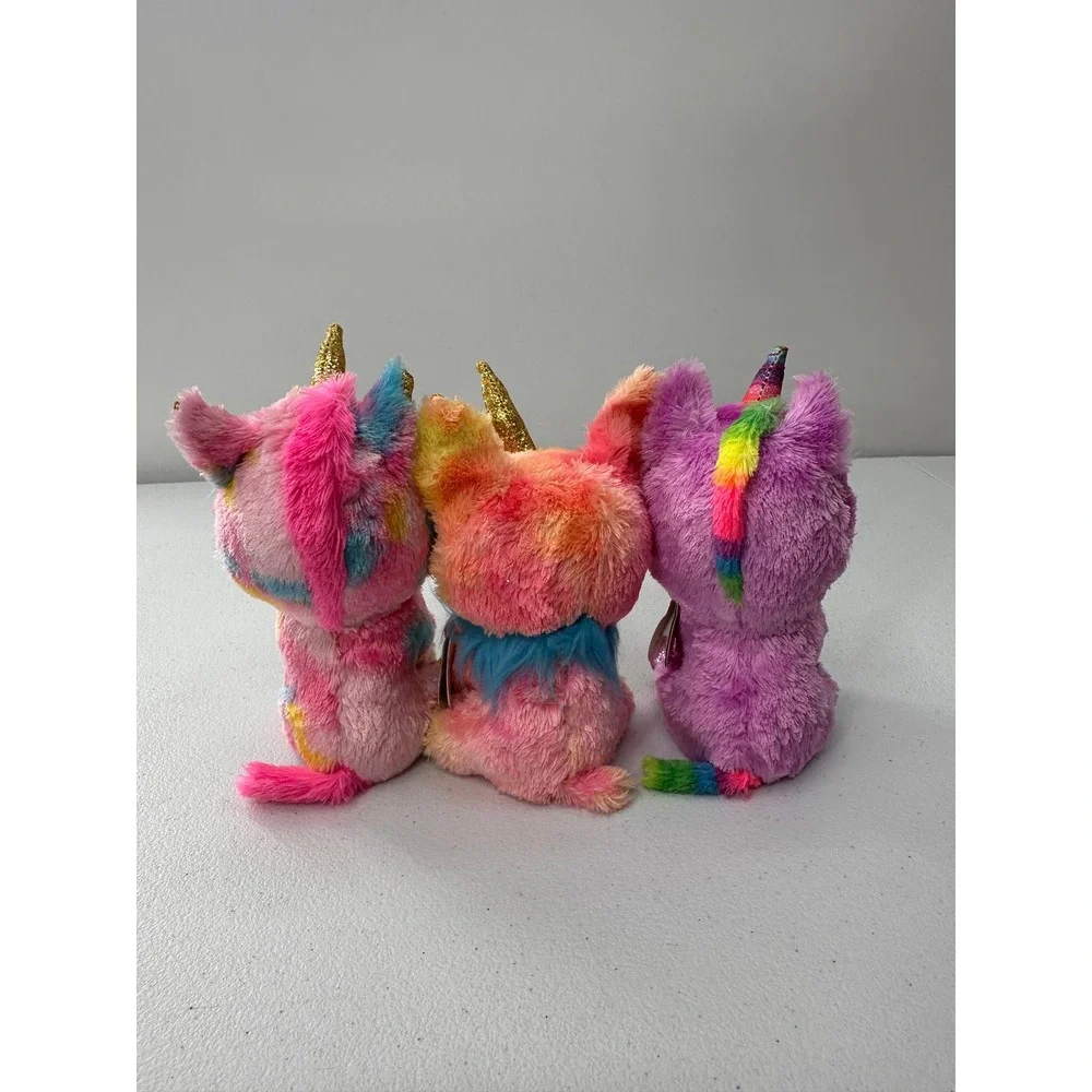 Ty Beanie Boos Plush Fantasia Yips Rosette Unicorn Chihuahua 6in Lot 3 Kids Toy